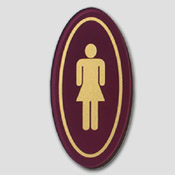 Plaque Toilettes Femme