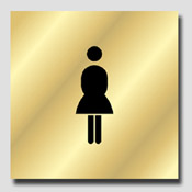 Plaque Toilettes Femme